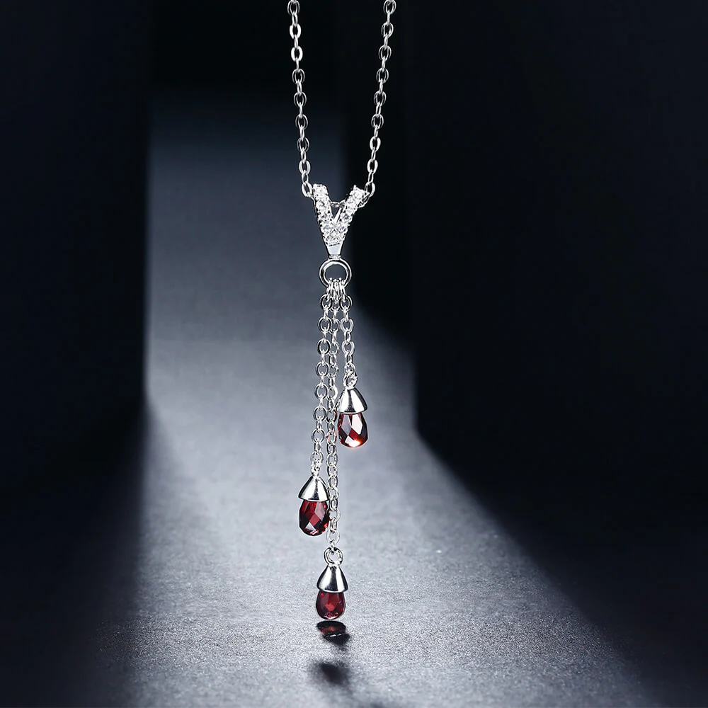 Fashion Pear Olivine Sterling Silver Necklace Pendant - Image 3