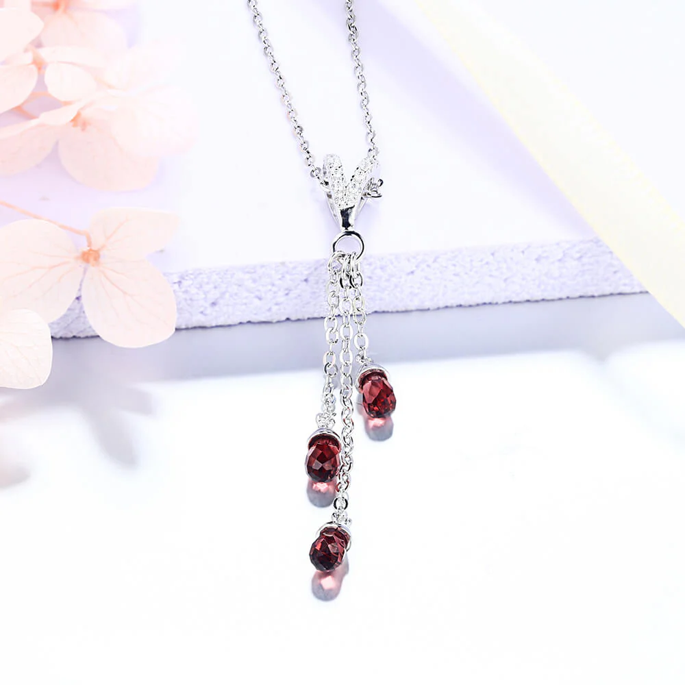 Fashion Pear Olivine Sterling Silver Necklace Pendant - Image 6