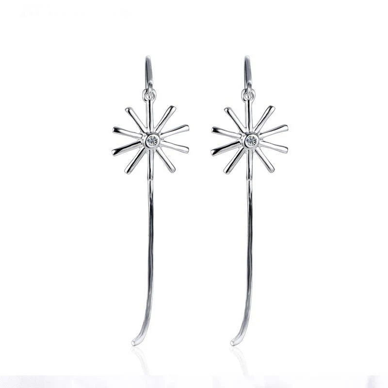 Moissanite Fashion Tassel Sterling Silver Earrings - Image 6