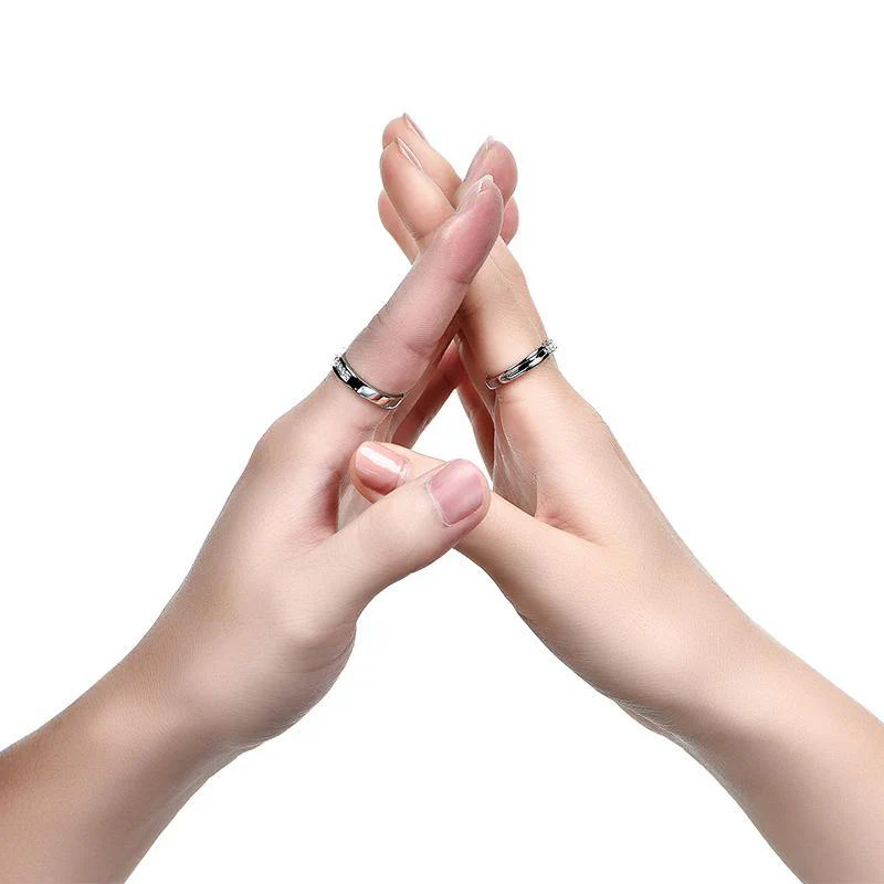 Moissanite Luxury Cross Sterling Silver Wedding Band Ring - Image 8