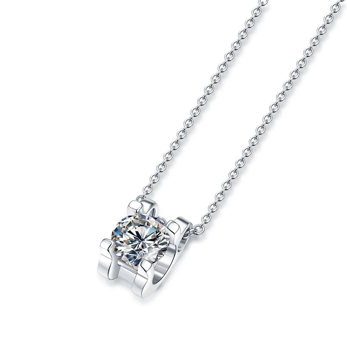 Moissanite Series Beautiful Mood Sterling Silver Necklace - Image 5