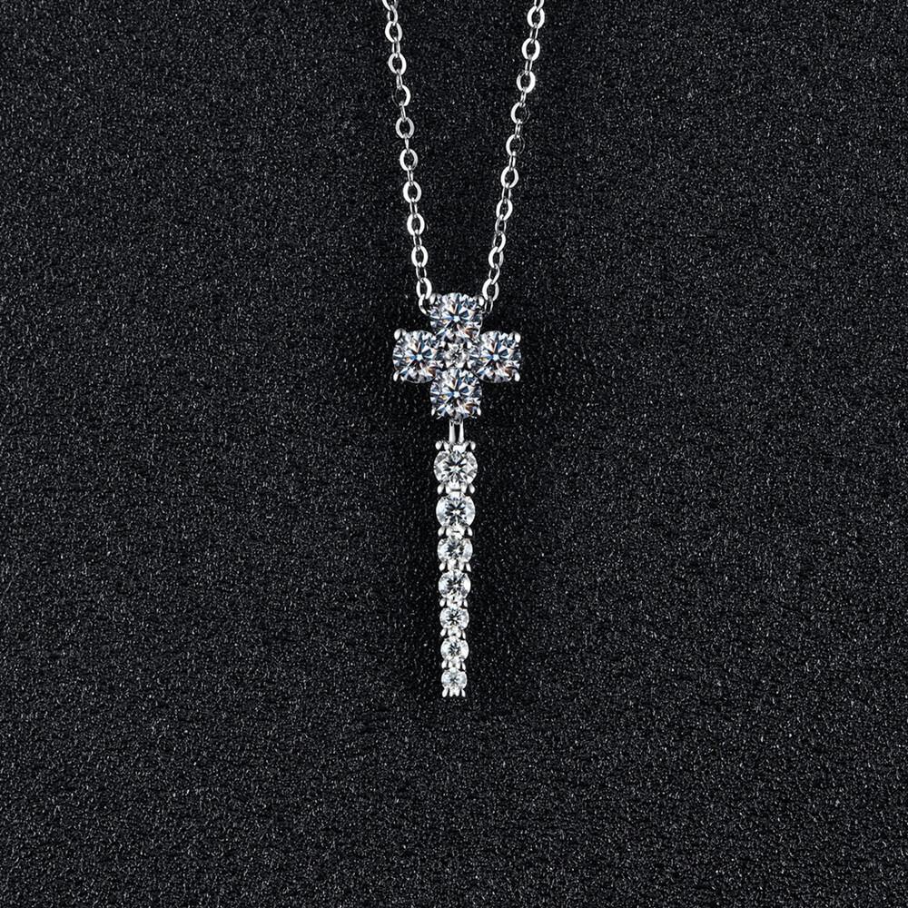 Moissanite Series Luxury Sterling Silver Necklace - Image 4