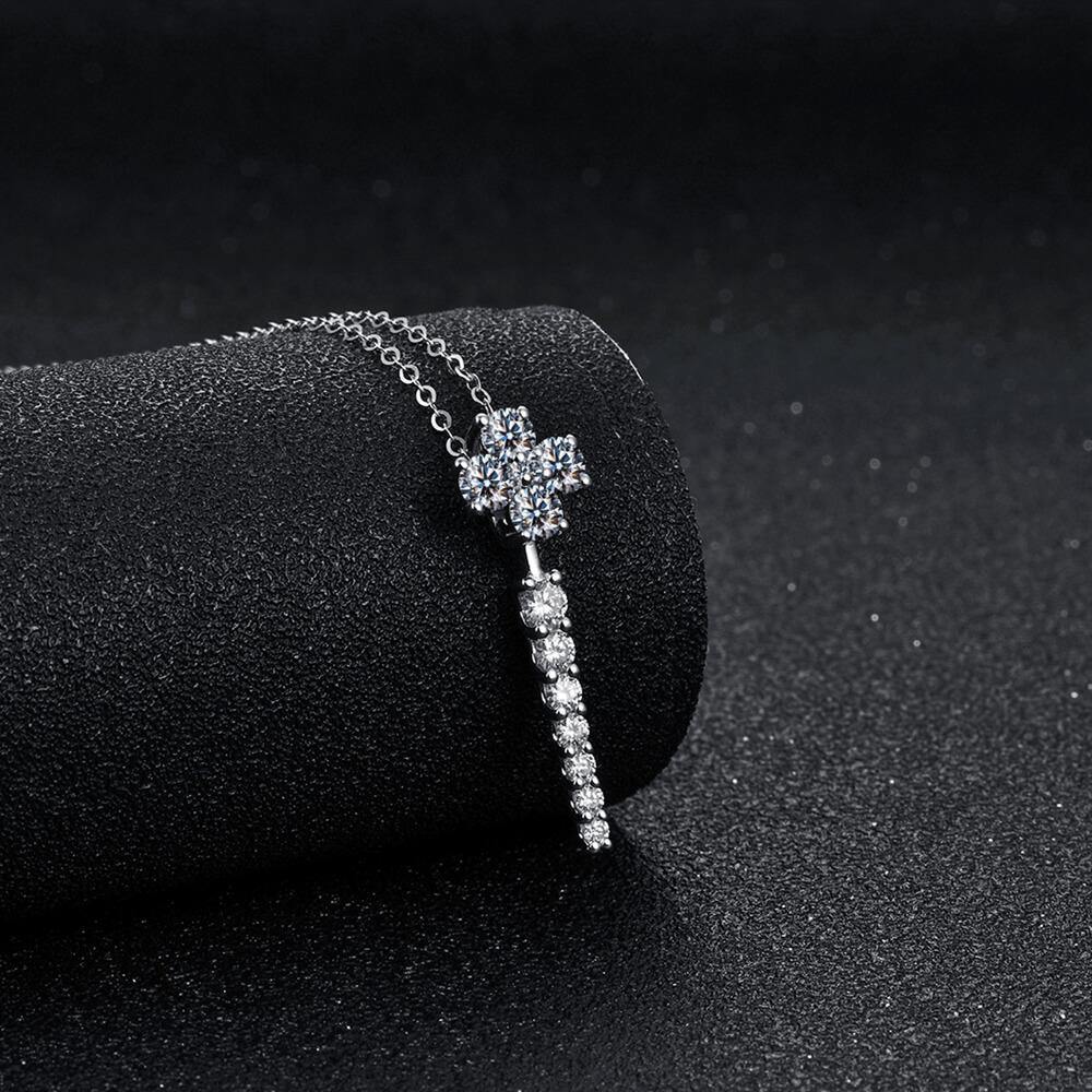 Moissanite Series Luxury Sterling Silver Necklace - Image 5