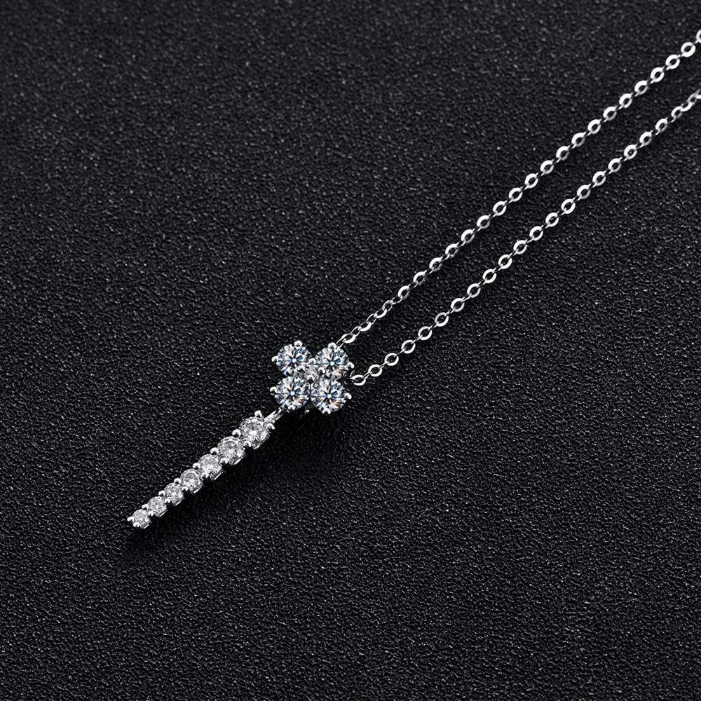 Moissanite Series Luxury Sterling Silver Necklace - Image 6