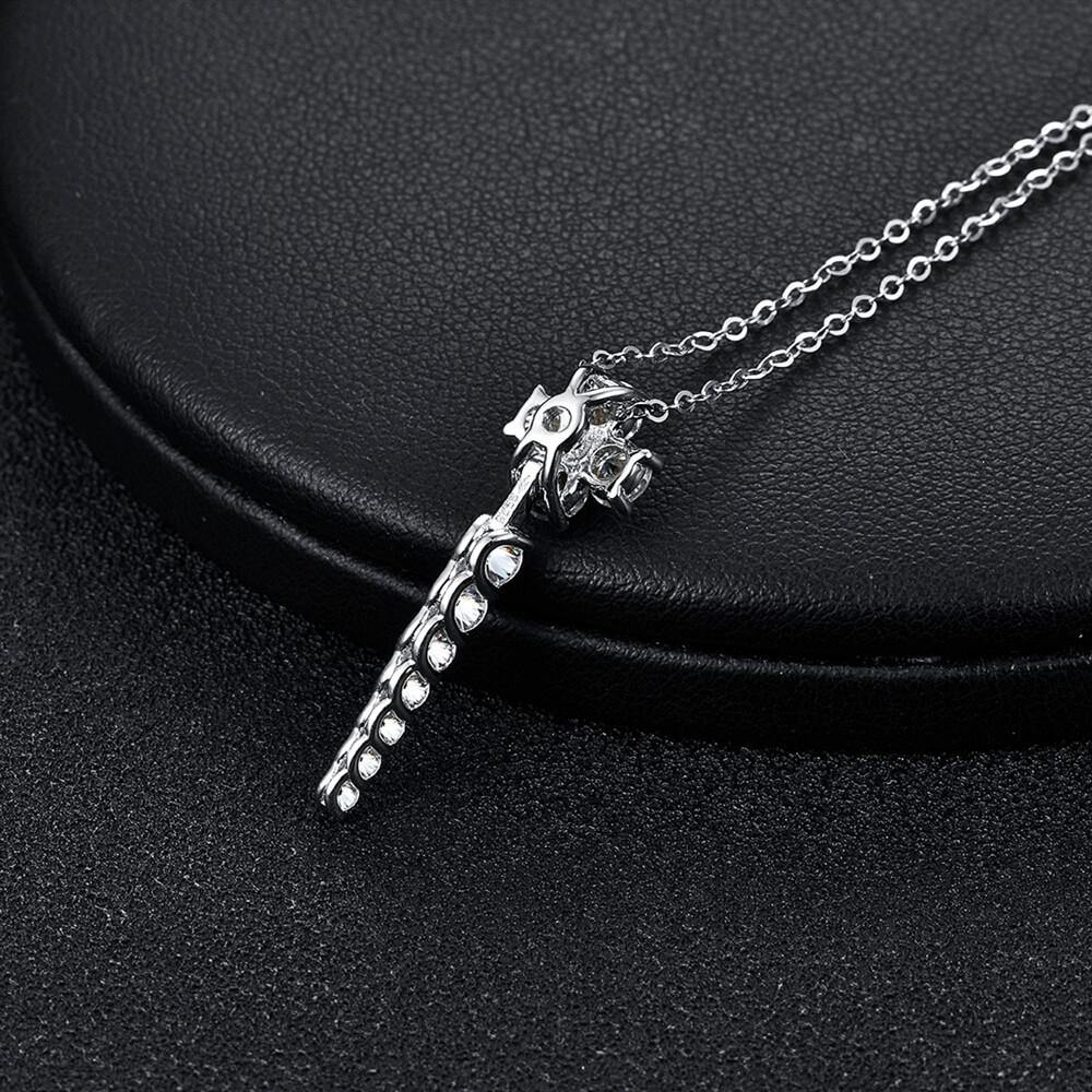 Moissanite Series Luxury Sterling Silver Necklace - Image 7