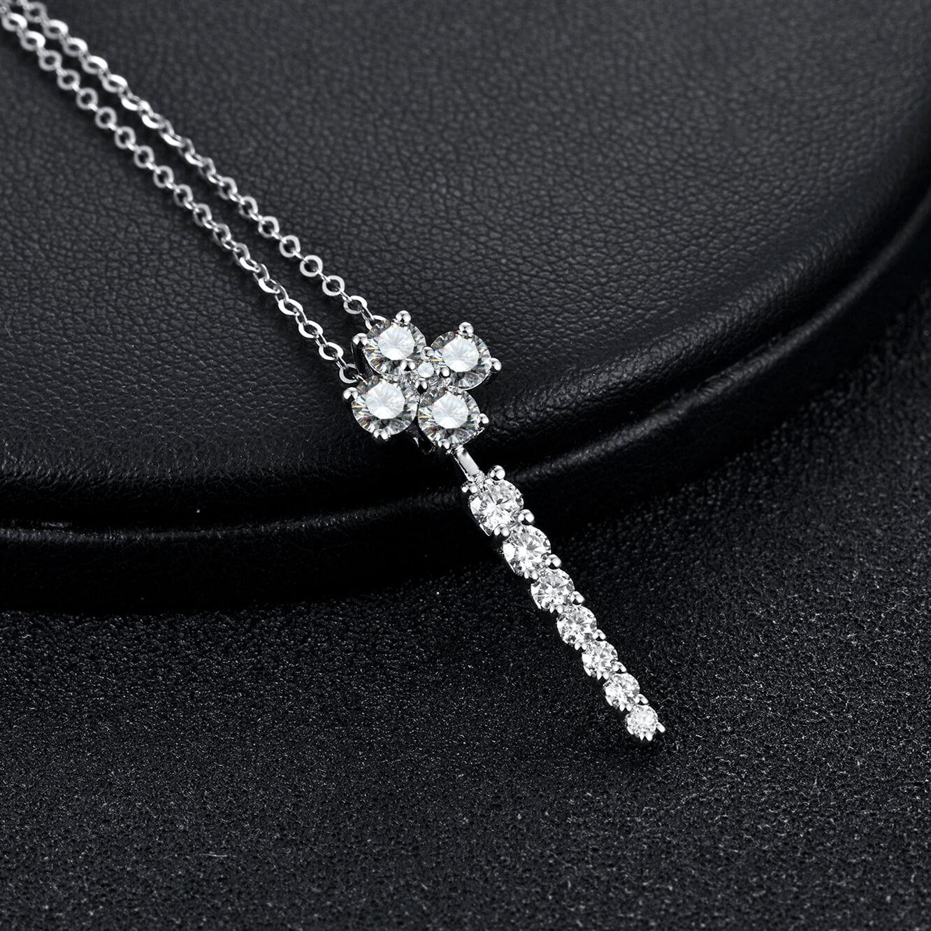 Moissanite Series Luxury Sterling Silver Necklace - Image 8