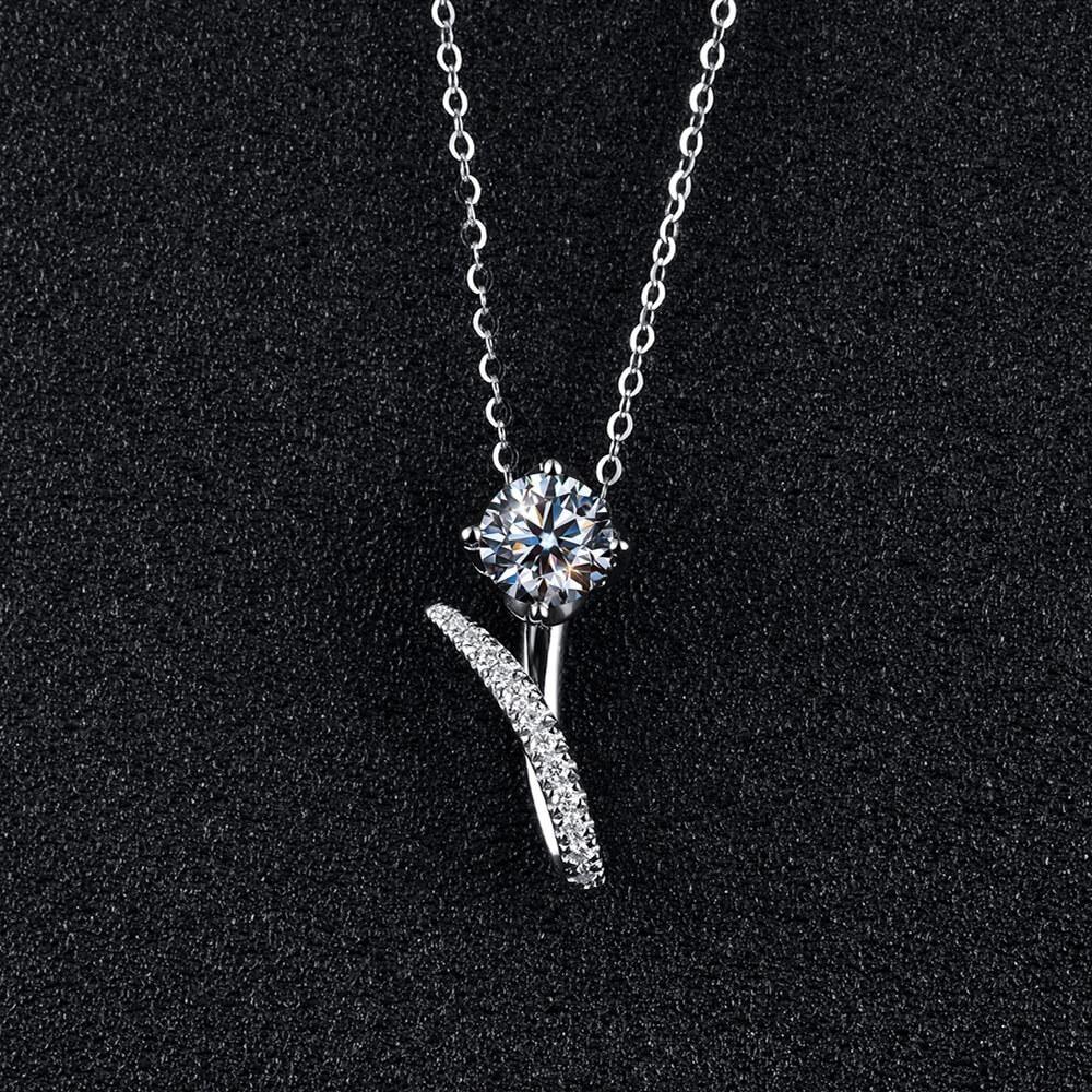 Moissanite Series Luxury Sterling Silver Necklace - Image 4
