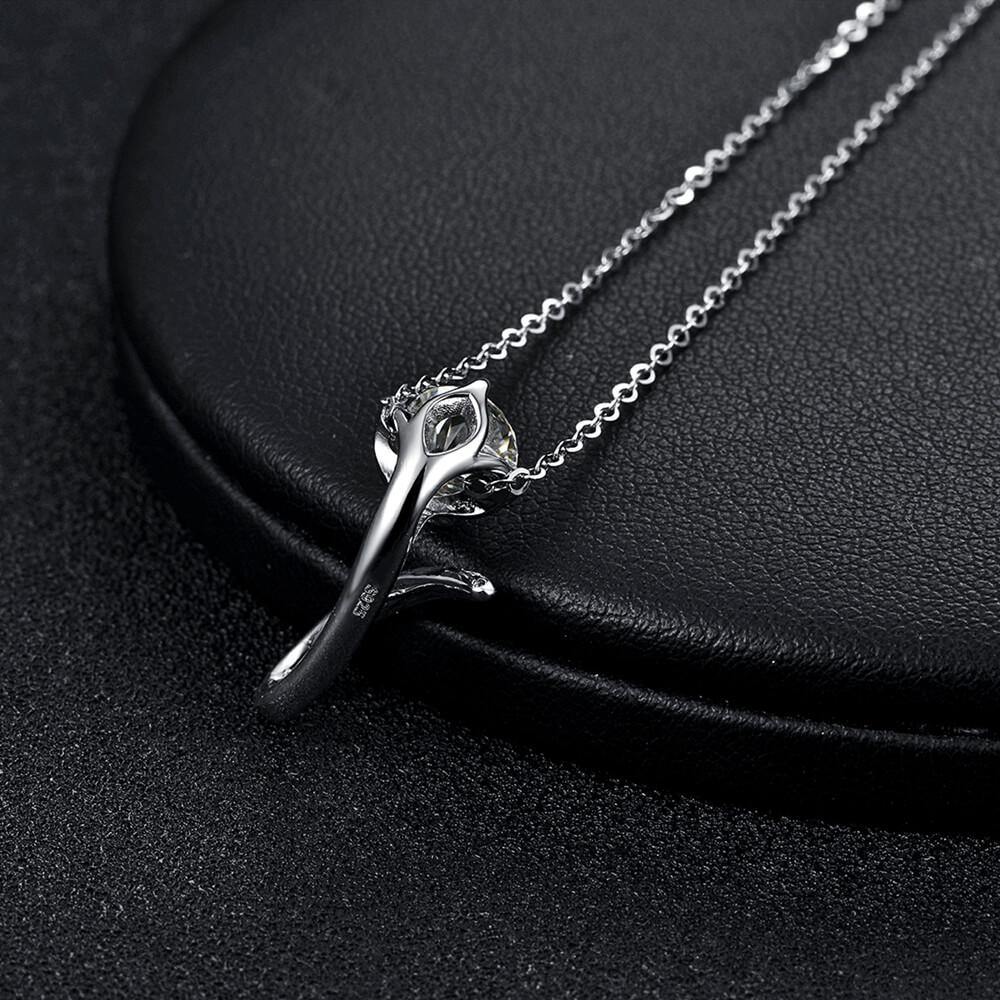 Moissanite Series Luxury Sterling Silver Necklace - Image 8