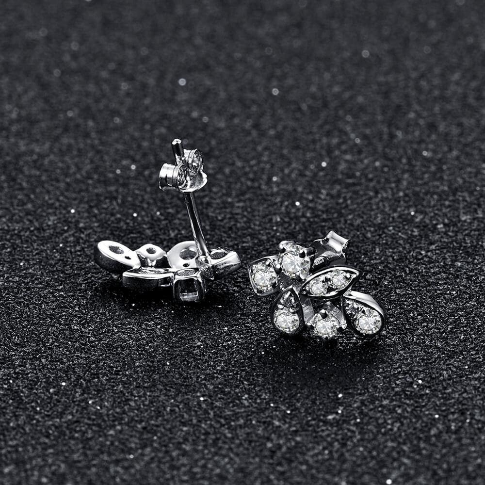Moissanite Series Luxury Sterling Silver Stud Earrings - Image 3
