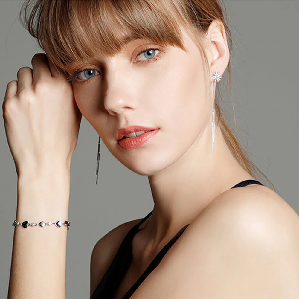 Ocean Heart Sterling Silver Bracelet - Image 4