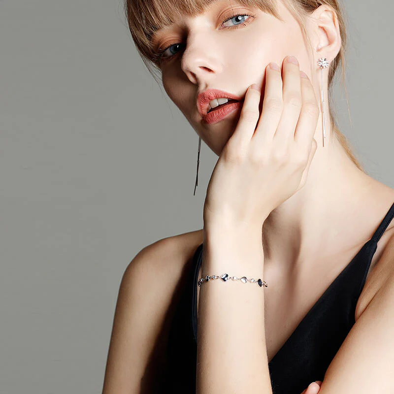 Ocean Heart Sterling Silver Bracelet - Image 5