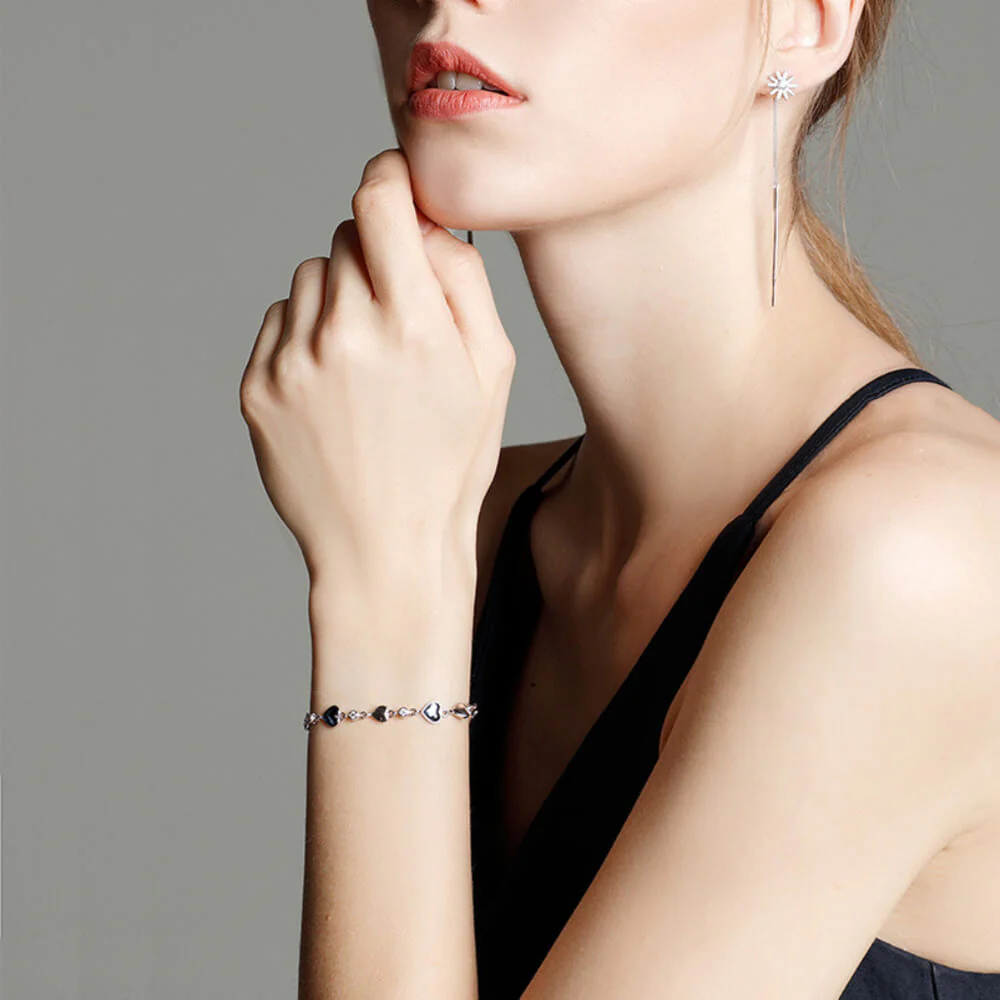 Ocean Heart Sterling Silver Bracelet - Image 6