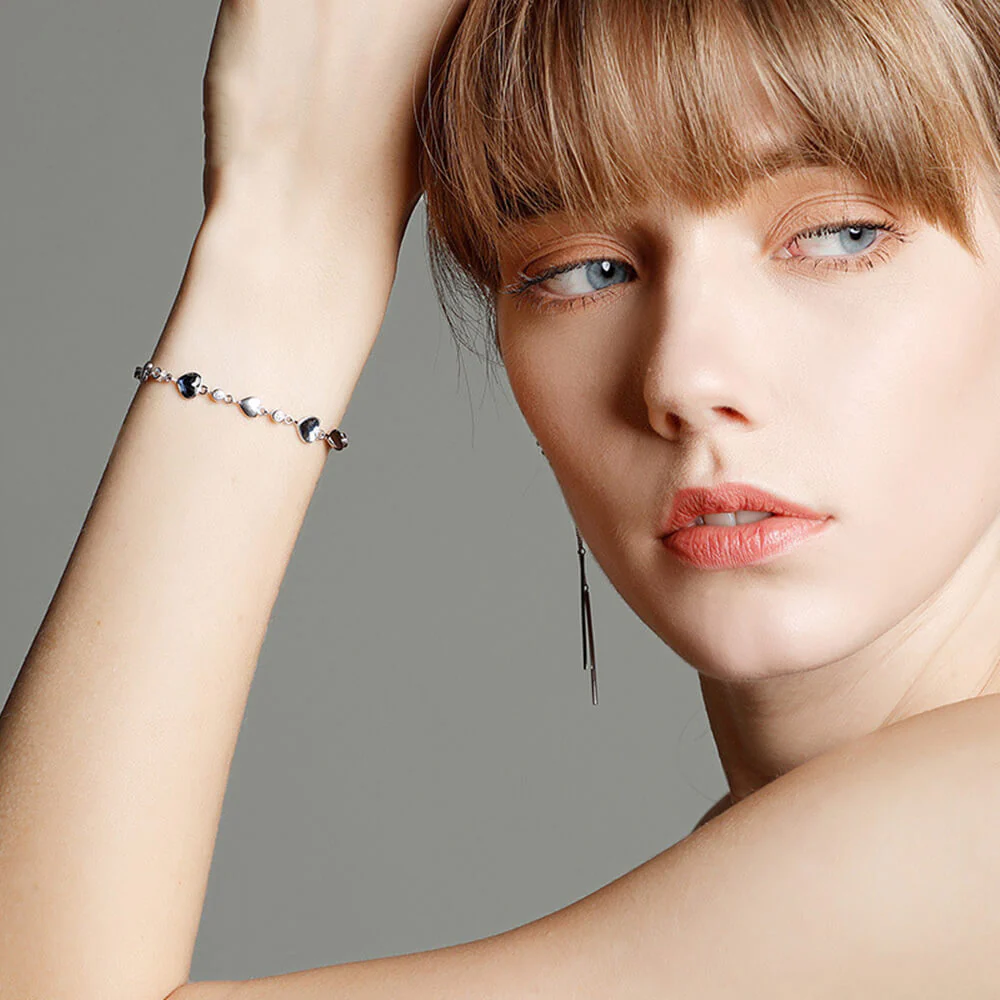 Ocean Heart Sterling Silver Bracelet - Image 7